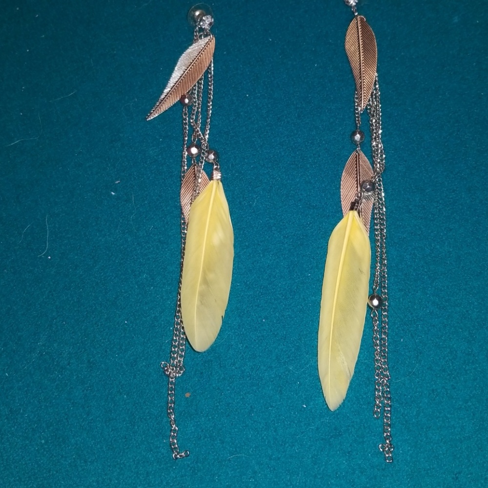 Feather earrings